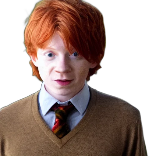 hair, face, jacket, staff transparent PNG cut-out