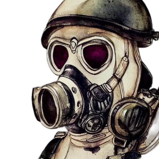 mask, robot, face, concept art transparent PNG cut-out
