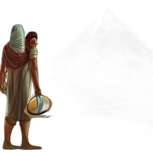 mask, staff, concept art, fantasy art transparent PNG cut-out