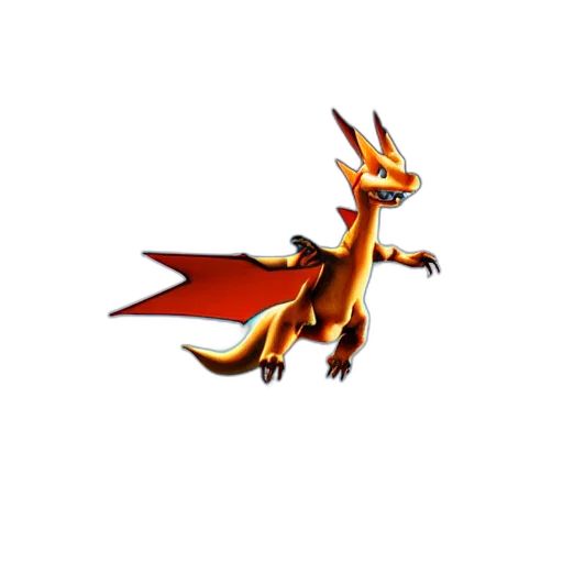 dragon, staff, animal, creature transparent PNG cut-out