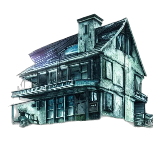 building, concept art, watercolor, pixel art transparent PNG cut-out