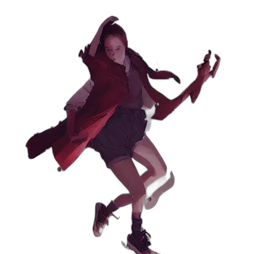 jacket, dress, creature, shoes transparent PNG cut-out