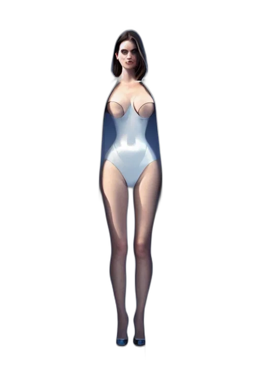 dress, robot, creature, staff transparent PNG cut-out