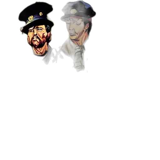 staff, hat, face, weapon transparent PNG cut-out