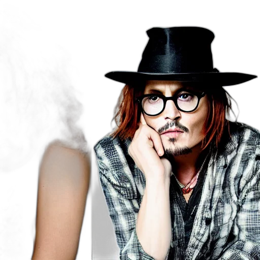 hat, photorealistic, photo, johnny transparent PNG cut-out