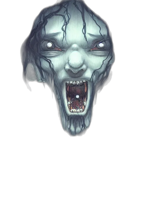 face, creature, mask, concept art transparent PNG cut-out
