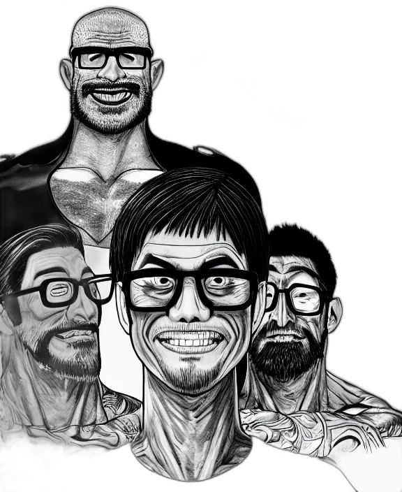 cartoon, comic book art, concept art, pencil sketch transparent PNG cut-out