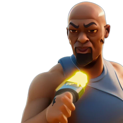 weapon, 3d render, concept art, bald transparent PNG cut-out