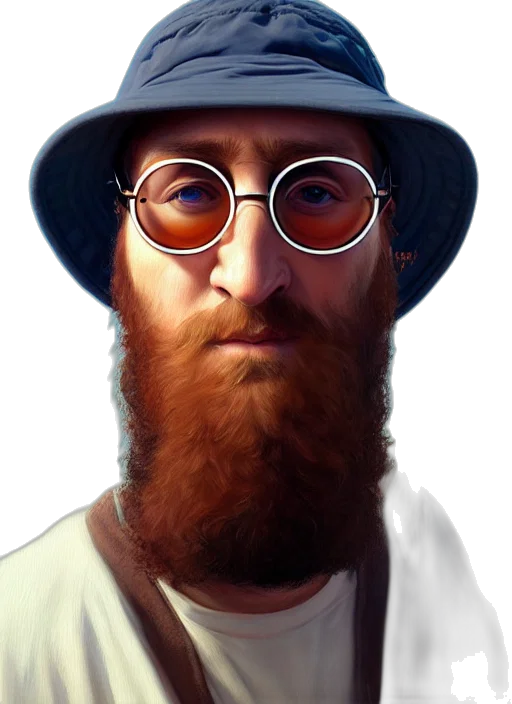 hat, face, staff, animal transparent PNG cut-out
