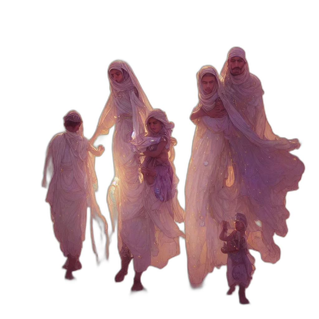 mask, dress, creature, staff transparent PNG cut-out