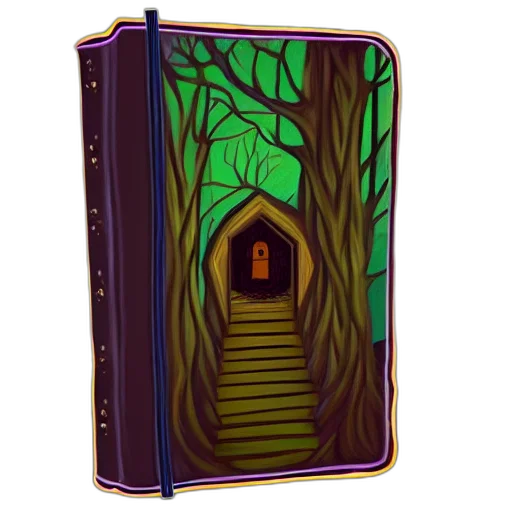 concept art, fantasy art, 3d render, forest transparent PNG cut-out