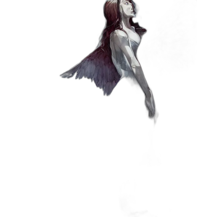 creature, dress, staff, mask transparent PNG cut-out