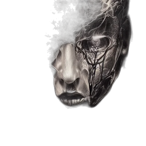 face, mask, robot, creature transparent PNG cut-out