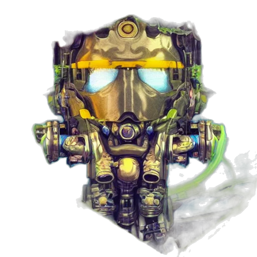 robot, mask, face, weapon transparent PNG cut-out