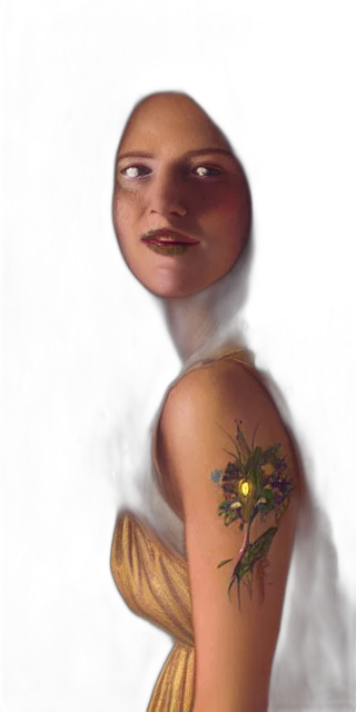 face, crown, jewelry, dress transparent PNG cut-out