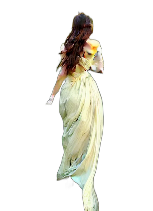 dress, photorealistic, oil painting, watercolor transparent PNG cut-out