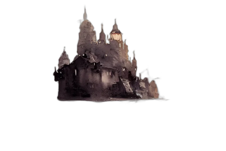 crown, building, hat, staff transparent PNG cut-out