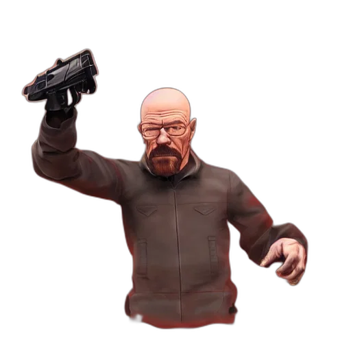 weapon, jacket, staff, robot transparent PNG cut-out