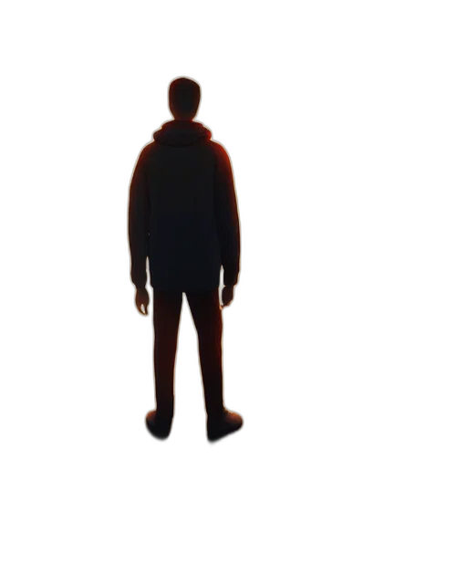 jacket, staff, face, creature transparent PNG cut-out