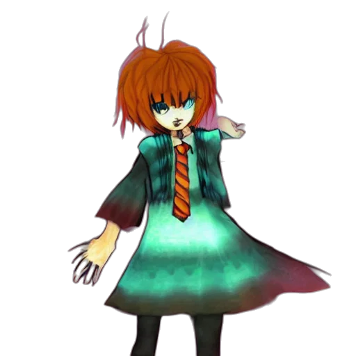 dress, staff, jacket, creature transparent PNG cut-out