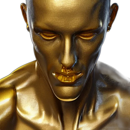 jewelry, face, mask, 3d render transparent PNG cut-out