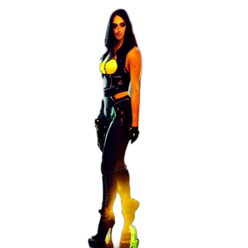 staff, dress, robot, weapon transparent PNG cut-out