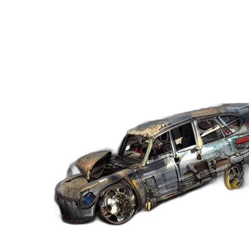car, weapon, concept art, 3d render transparent PNG cut-out
