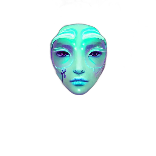 mask, face, creature, robot transparent PNG cut-out