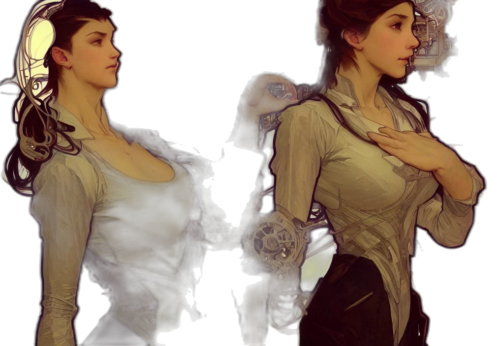 dress, concept art, fantasy art, photorealistic transparent PNG cut-out