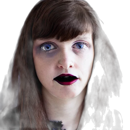 face, hair, creature, mask transparent PNG cut-out