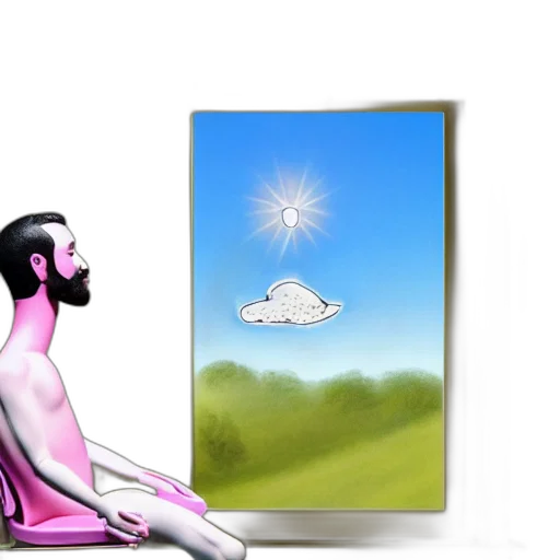 concept art, vaporwave, photorealistic, fantasy art transparent PNG cut-out