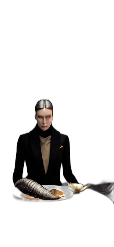robot, jewelry, jacket, staff transparent PNG cut-out