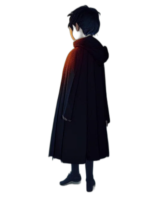 staff, jacket, dress, mask transparent PNG cut-out