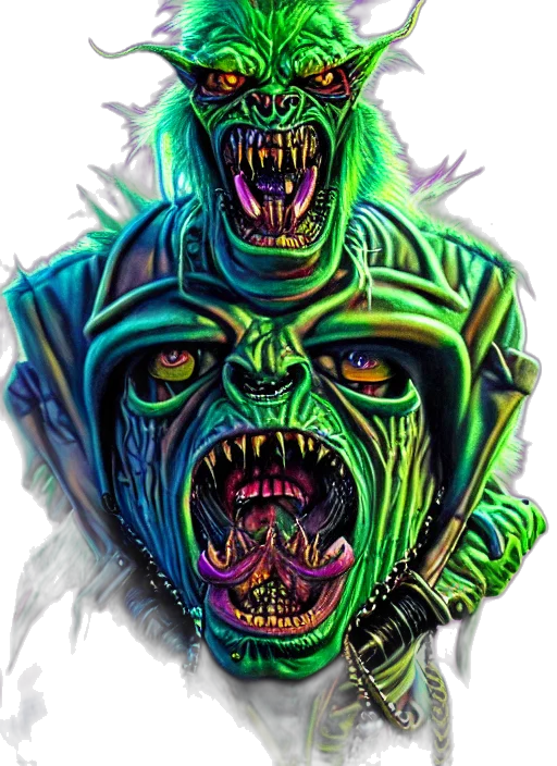 mask, creature, face, comic book art transparent PNG cut-out