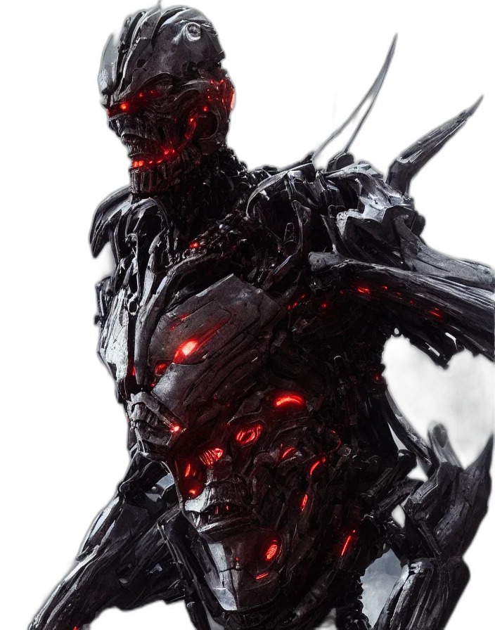 robot, concept art, comic book art, 3d render transparent PNG cut-out