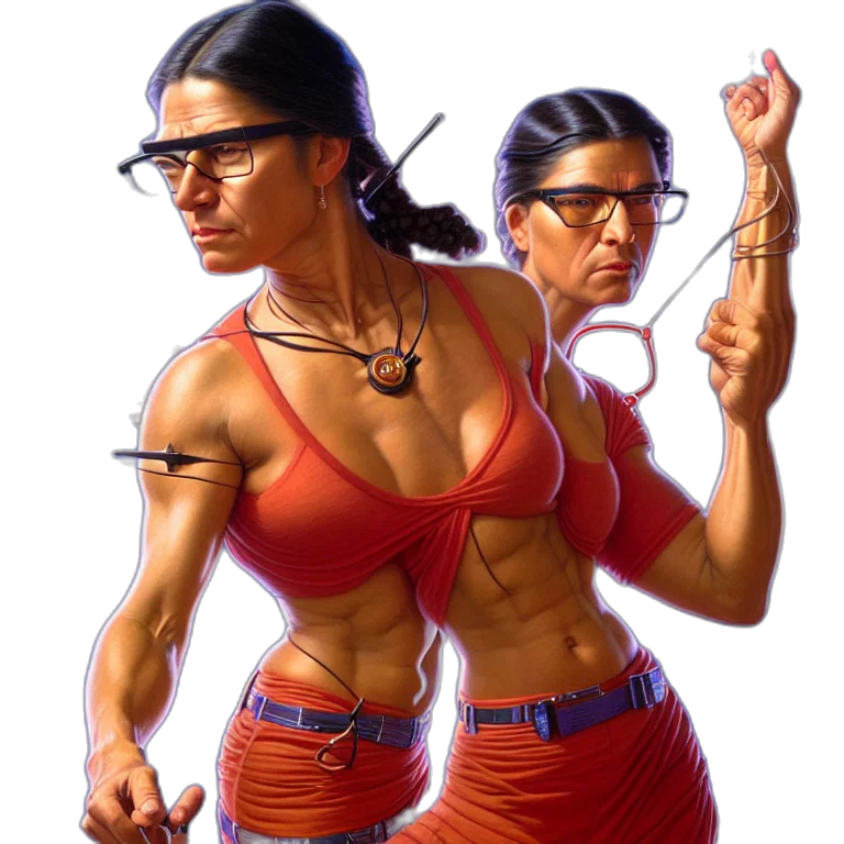comic book art, concept art, cyberpunk, fantasy art transparent PNG cut-out