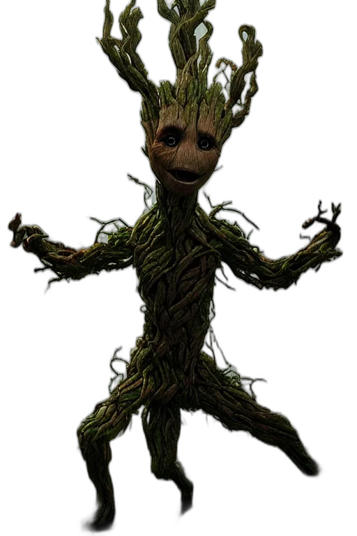 creature, tree, animal, staff transparent PNG cut-out