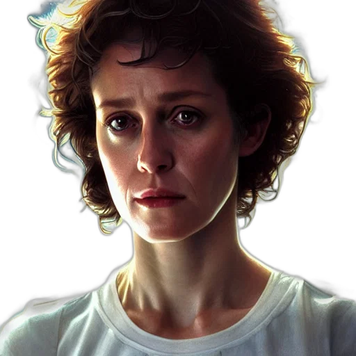 face, photorealistic, oil painting, concept art transparent PNG cut-out