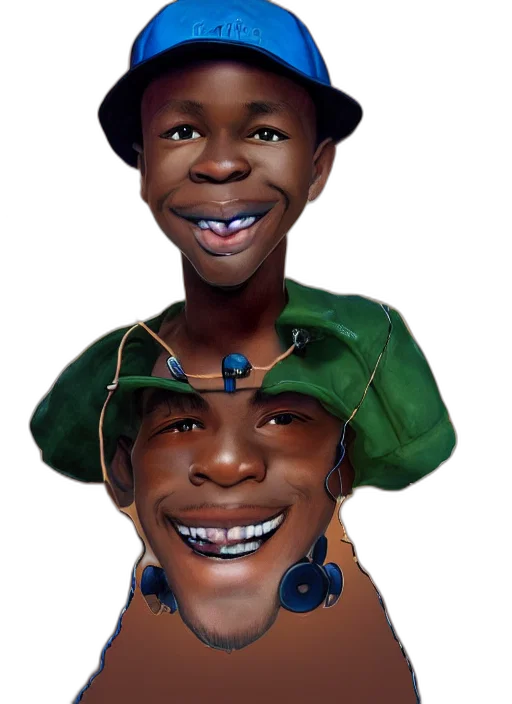 hat, face, mask, 3d render transparent PNG cut-out