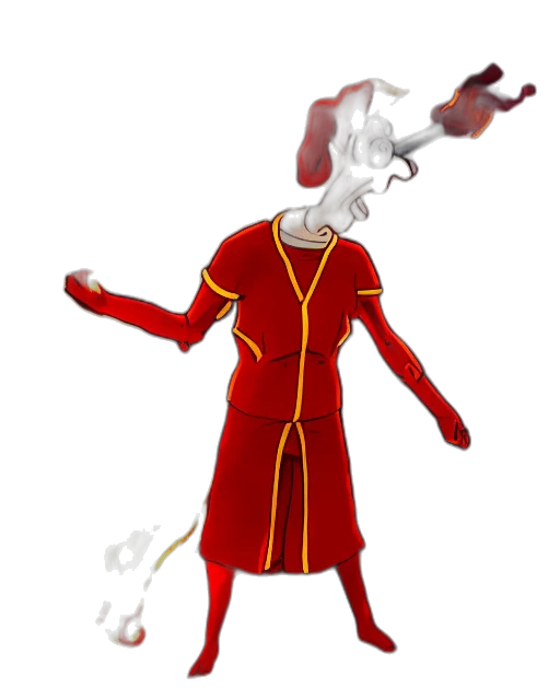 staff, dress, mask, creature transparent PNG cut-out