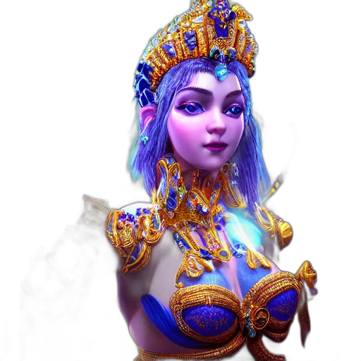 crown, jewelry, staff, face transparent PNG cut-out