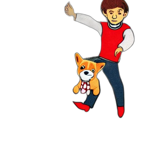 staff, animal, jacket, pixel art transparent PNG cut-out