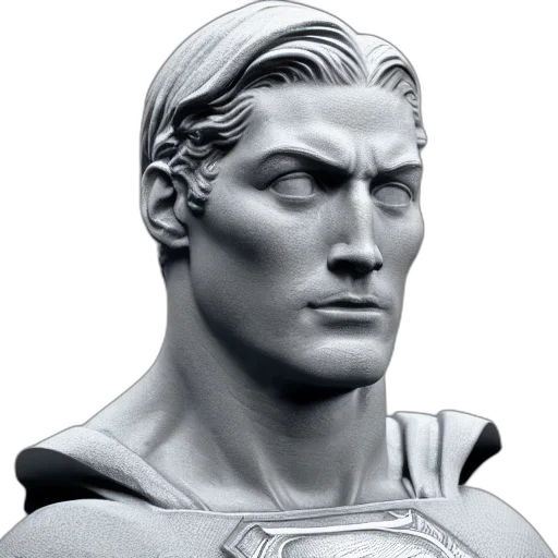 face, comic book art, 3d render, photorealistic transparent PNG cut-out