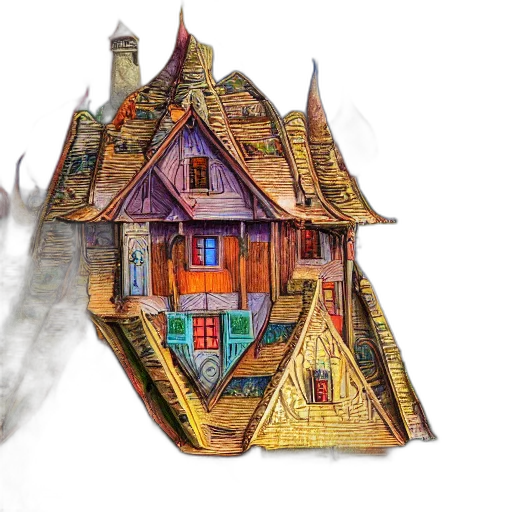 concept art, fantasy art, watercolor, 3d render transparent PNG cut-out