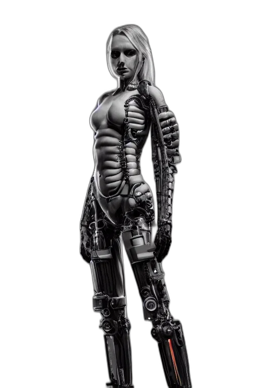 robot, creature, weapon, cyberpunk transparent PNG cut-out