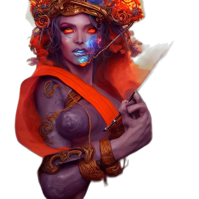 staff, face, fantasy art, concept art transparent PNG cut-out