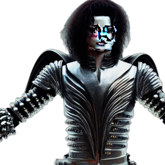 robot, concept art, 3d render, cyberpunk transparent PNG cut-out