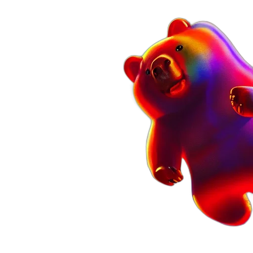 creature, animal, mask, 3d render transparent PNG cut-out