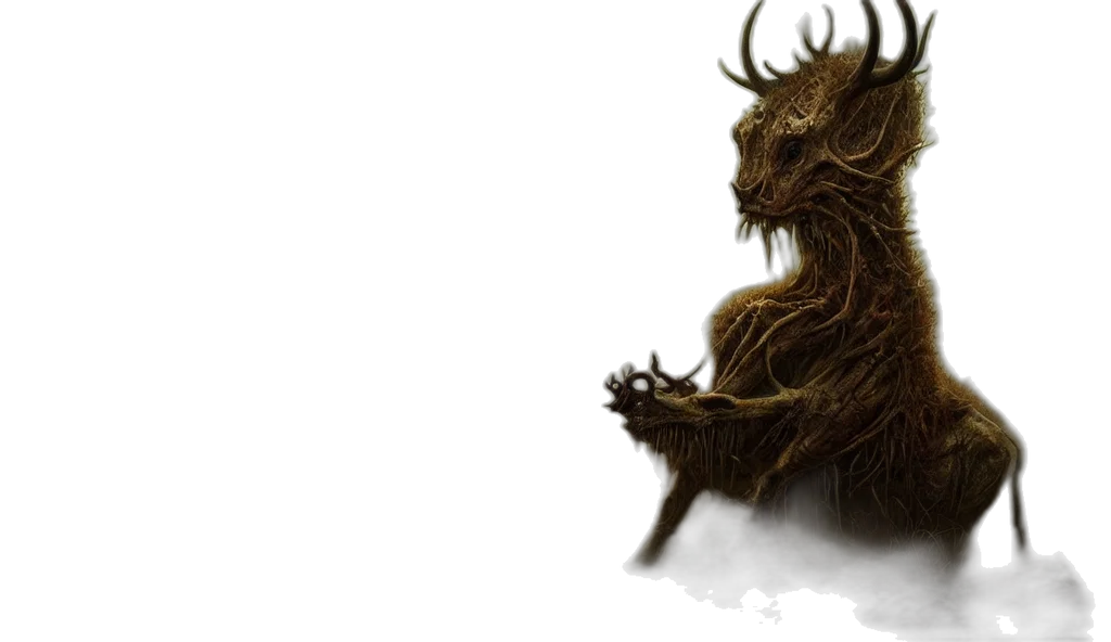 creature, animal, hair, dragon transparent PNG cut-out