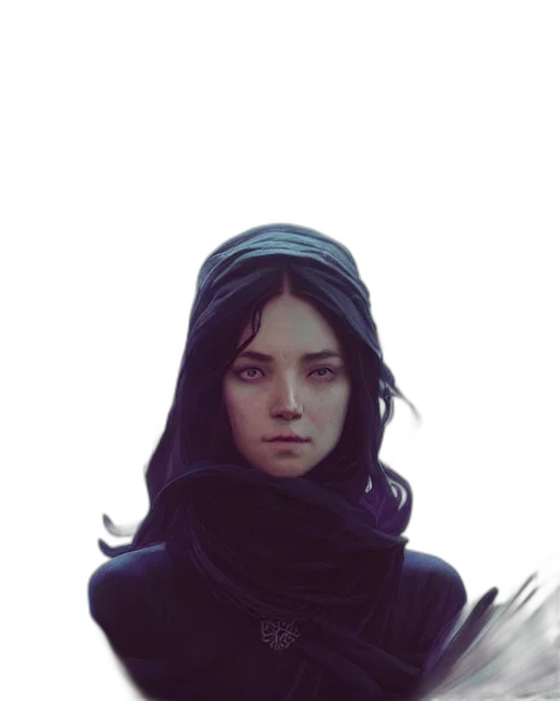 face, mask, jacket, staff transparent PNG cut-out